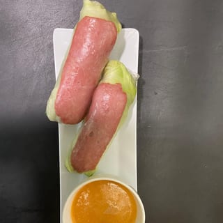 A5 - shredded pork skin fresh spring rolls- Bi cuon